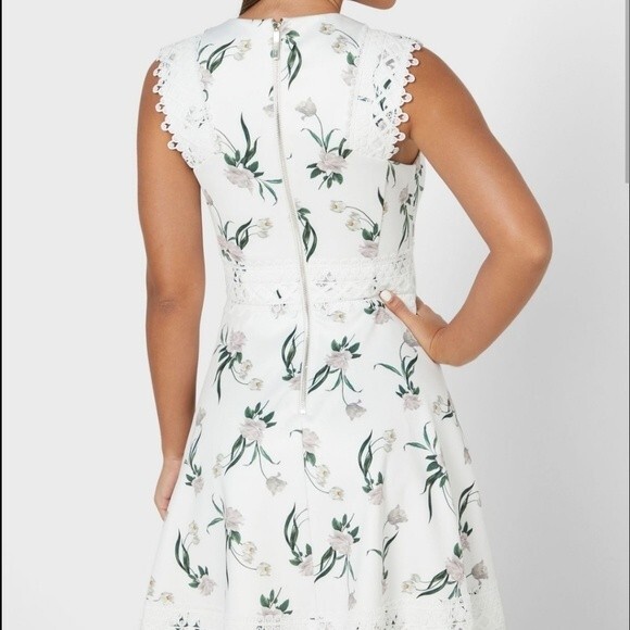 🍒NWT🍒 TED BAKER ELDERFLOWER DRESS - Picture 7 of 12